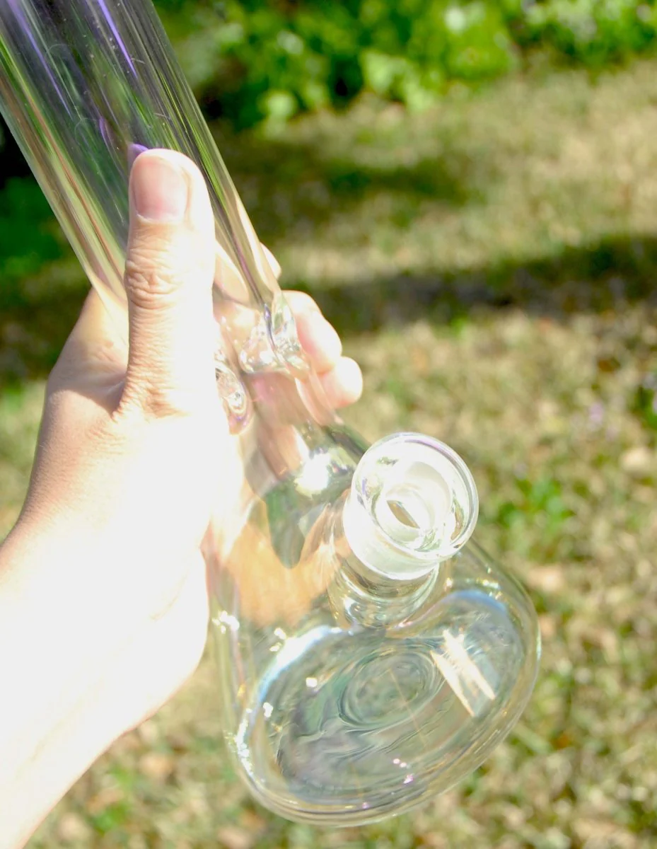12" 9mm Super Heavy Duty Glass Beaker Bongs with Ice Pinch - Image 4