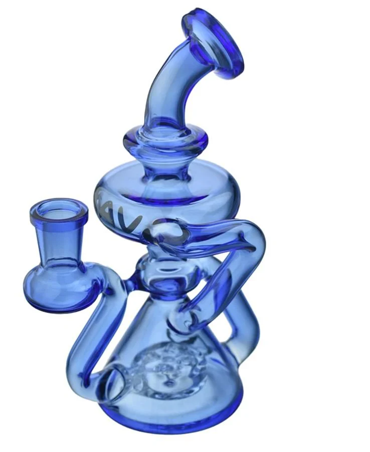 7" Ventura Glass Recycler Pipe by Maverick Glass - Image 5