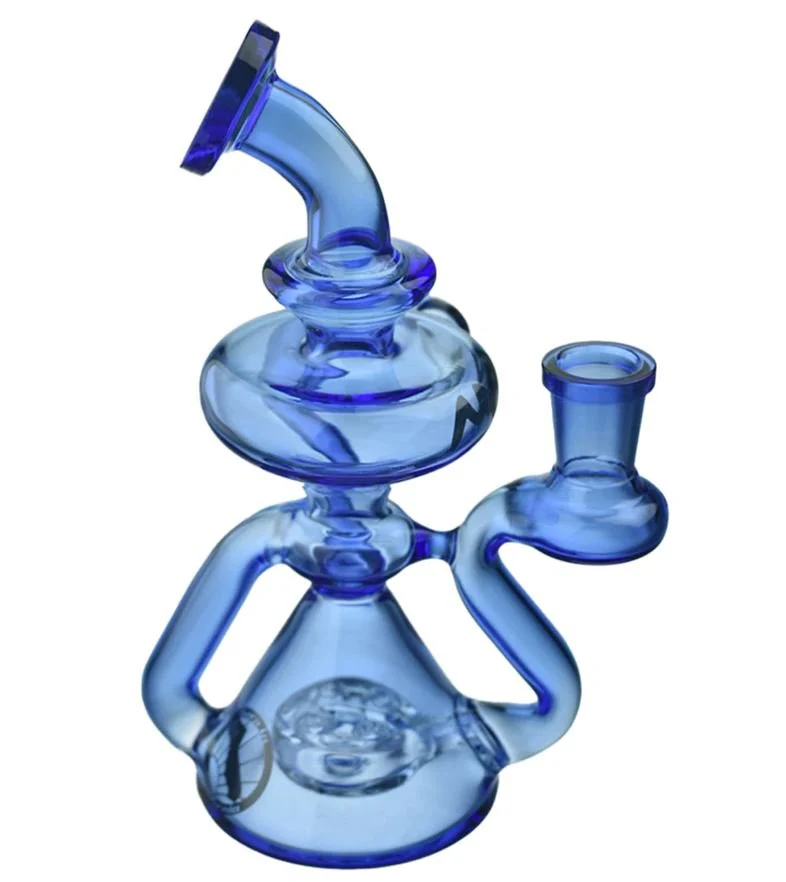 7" Ventura Glass Recycler Pipe by Maverick Glass - Image 6